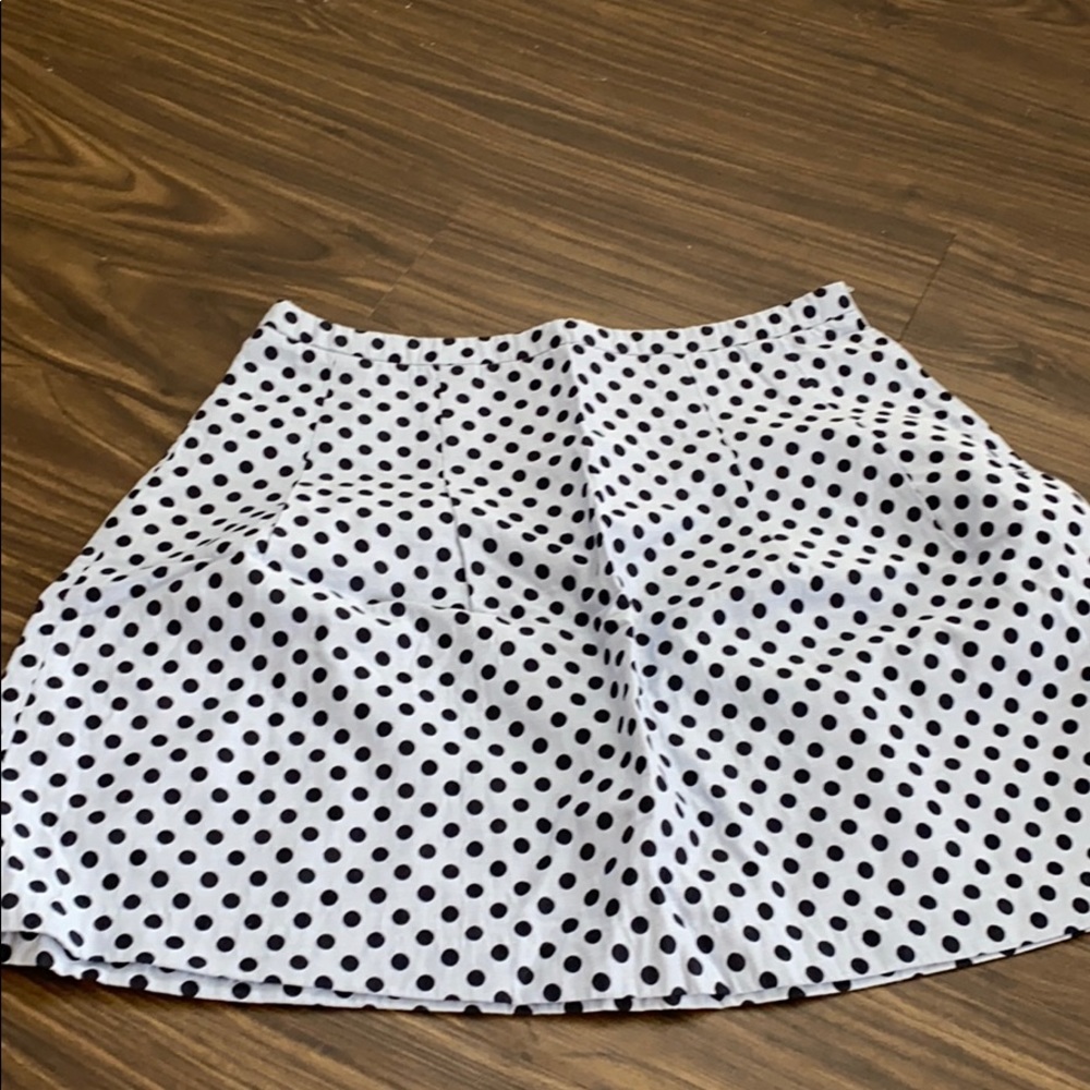 Blue polka skirt
